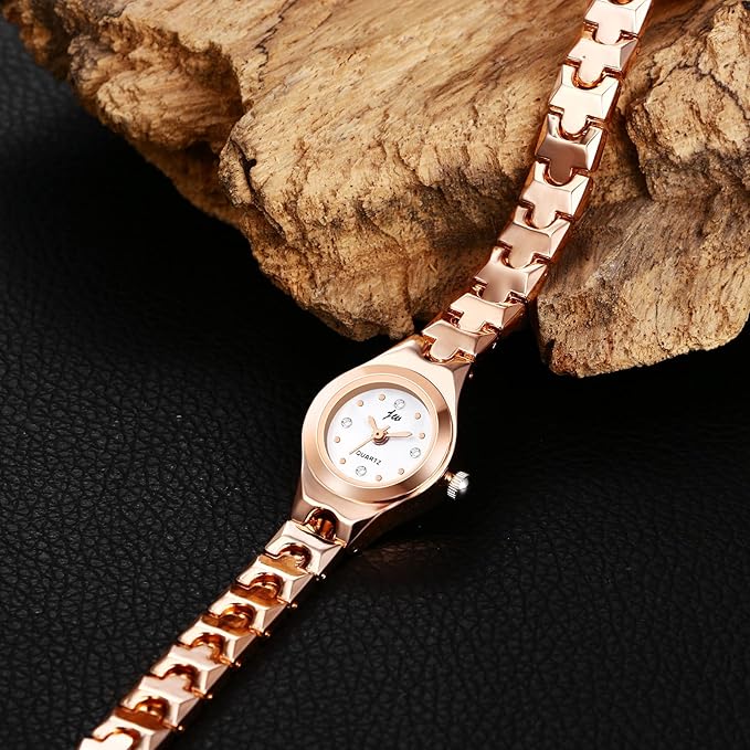 PROMO DÍA DE LA MADRE: Reloj de pulsera en oro rosa para mujer💥HOY CON 50% DCTO