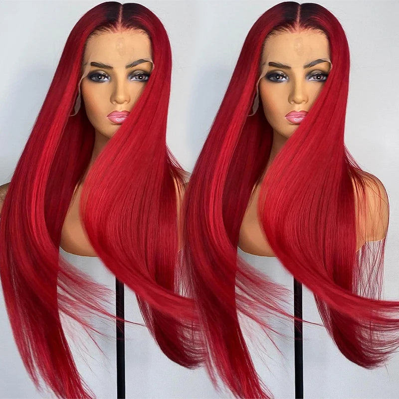Peluca lacia de 35cms de cabello humano - Con cutícula alienada y encaje frontal 🔥HOY 50% DCTO