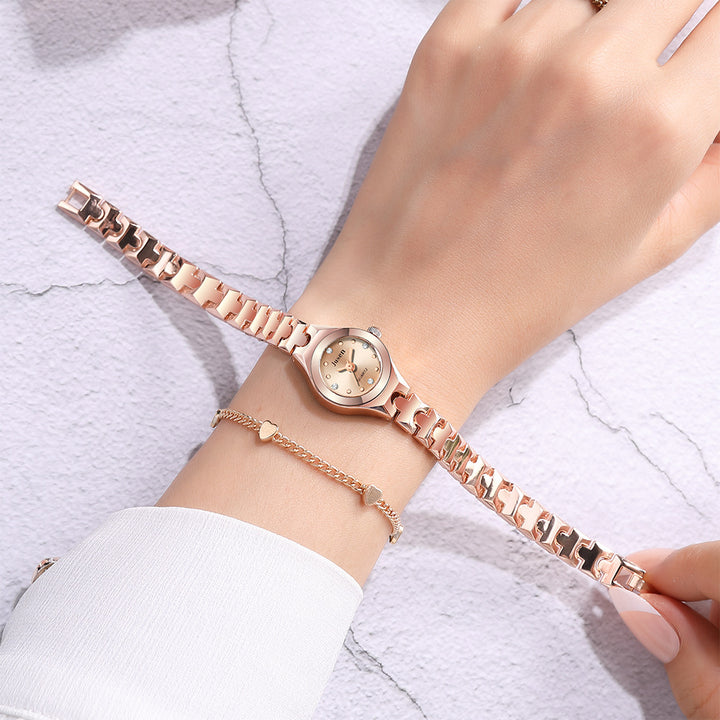 PROMO DÍA DE LA MADRE: Reloj de pulsera en oro rosa para mujer💥HOY CON 50% DCTO
