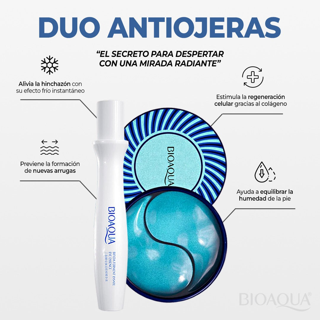 Duo Revitalizante de Ojos (Contorno de Ojos Azul+Parches de Colágeno Azul)