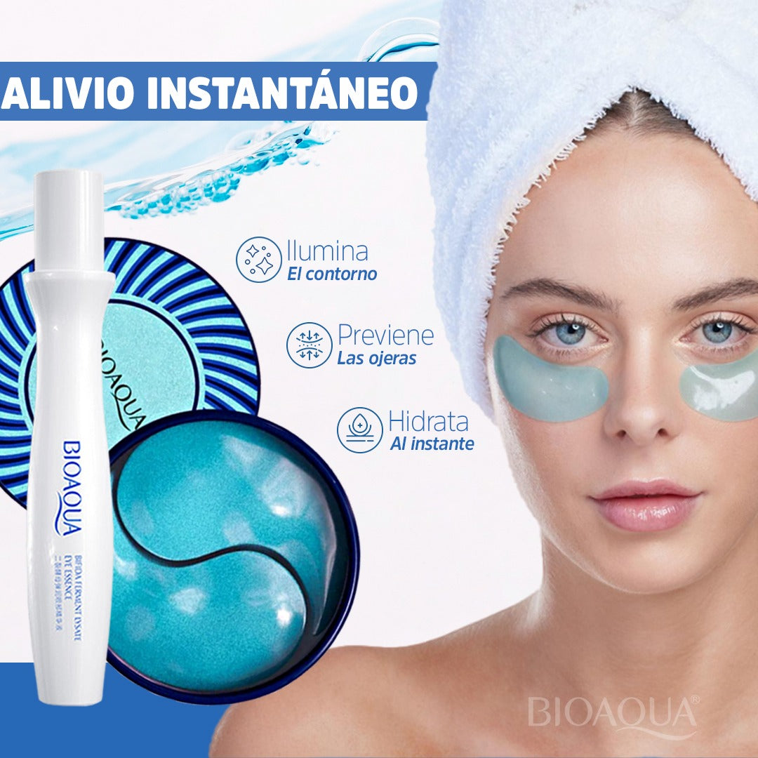 Duo Revitalizante de Ojos (Contorno de Ojos Azul+Parches de Colágeno Azul)