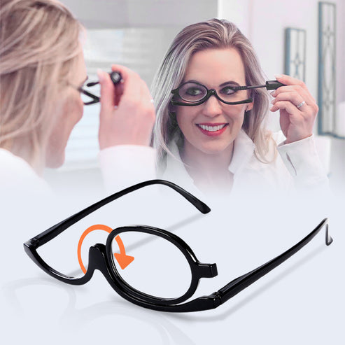 Gafas con aumento para maquillaje - Son giratorias 180° y portátiles✨Hoy 50% DCTO