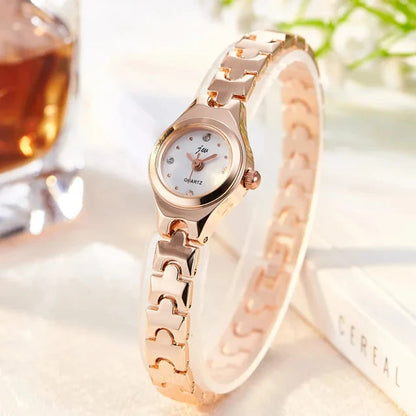 PROMO DÍA DE LA MADRE: Reloj de pulsera en oro rosa para mujer💥HOY CON 50% DCTO